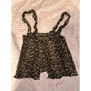 Leopard print crop top